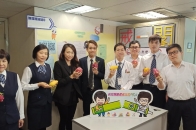A smoke-free corner was set up to share health-related information with staff at site office while free fruits and snacks were distributed to all staff to promote a healthy diet. A smoke-free corner was set up to share health-related information with staff at site office while free fruits and snacks were distributed to all staff to promote a healthy diet.
